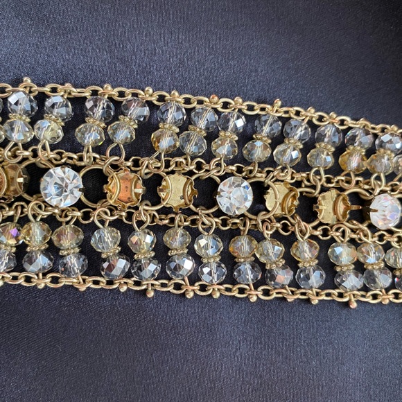 Crystal and Stone evening bracelet - Picture 5 of 7